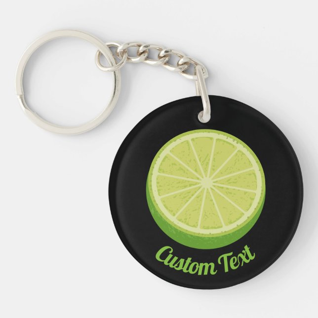 Halve Lime Keychain (Front)