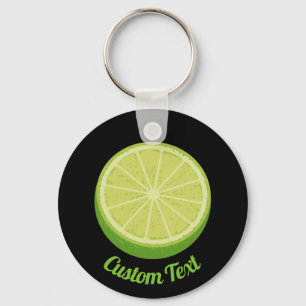 Halve Lime Keychain