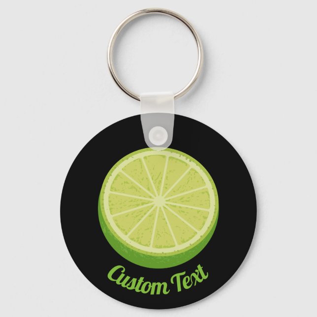Halve Lime Keychain (Front)