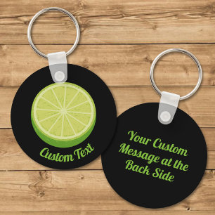 Halve Lime Keychain