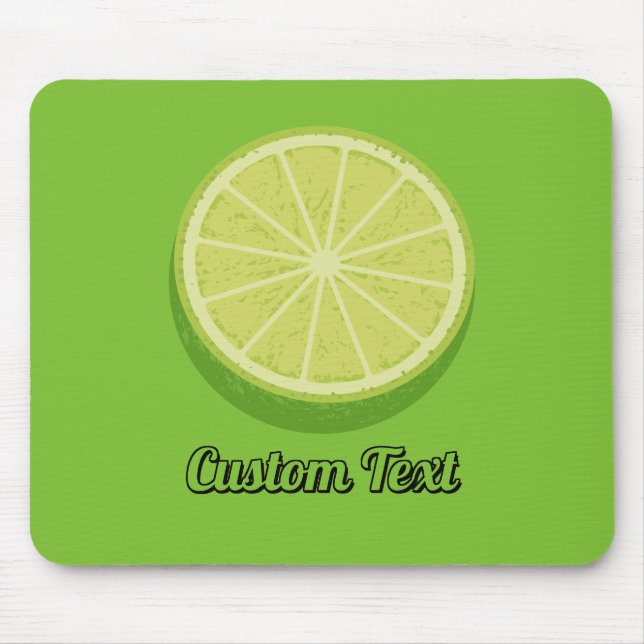 Halve Lime Mouse Mat (Front)