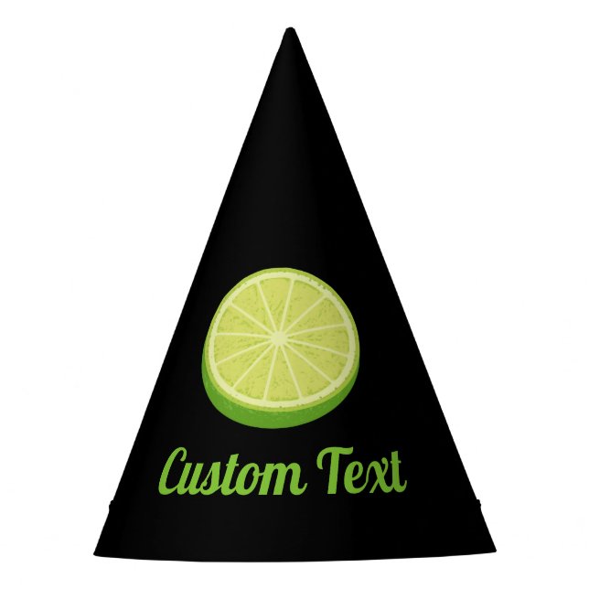 Halve Lime Party Hat (Front)
