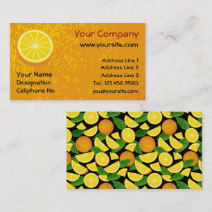 Halve Orange Business Card