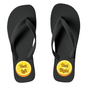 Halve Orange Flip Flops