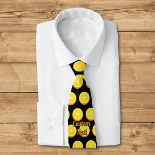 Halve Orange Pattern Tie