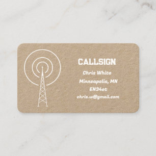 Ham Amateur Radio Business Card