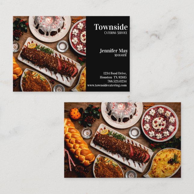 Ham And Sweets Catering Business Card (Front/Back)
