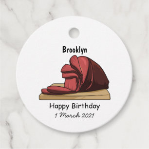 Ham cartoon illustration favour tags