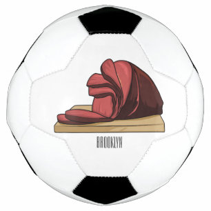 Ham cartoon illustration football