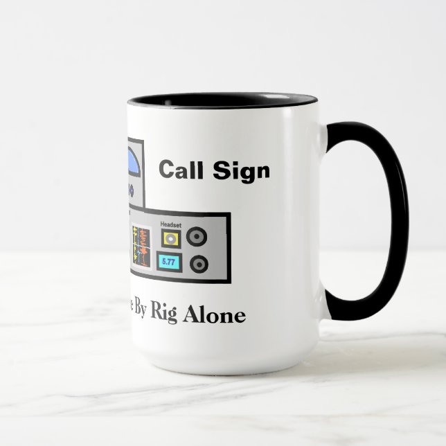 Ham Does Not Live By Rig Alone Mug (Right)