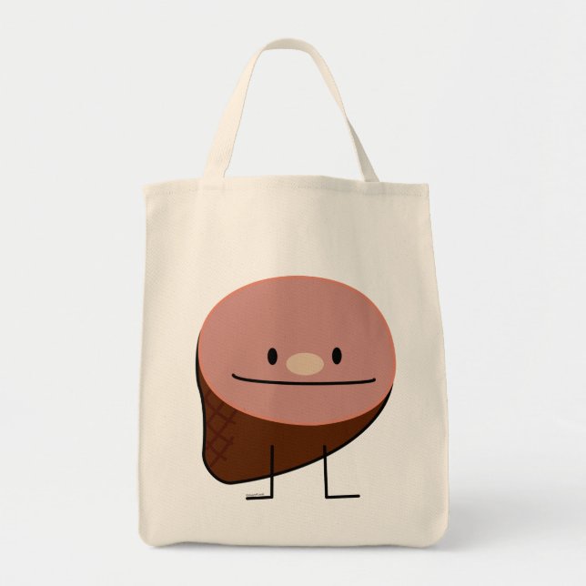 Ham holiday protein honey baked smoked pork tote bag (Front)