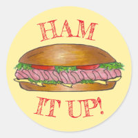 Ham It Up Hoagie Sub Grinder Sandwich Meat Cheese