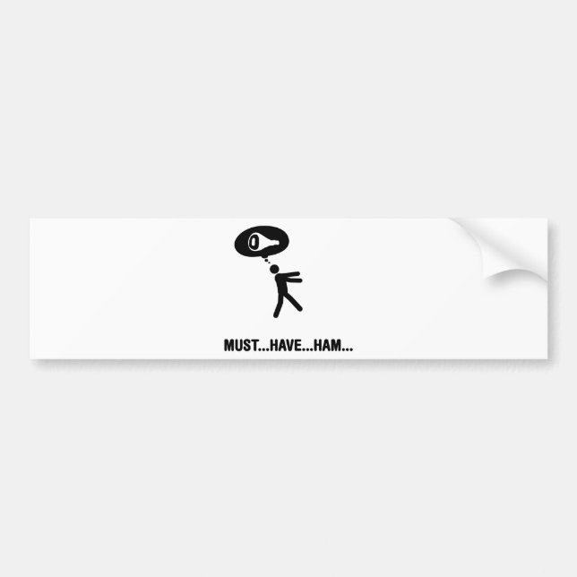 Ham Lover Bumper Sticker (Front)