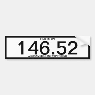 Ham radio 146.52 bumper sticker