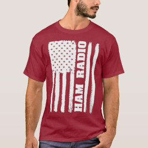 Ham Radio American Flag USA Premium T-Shirt