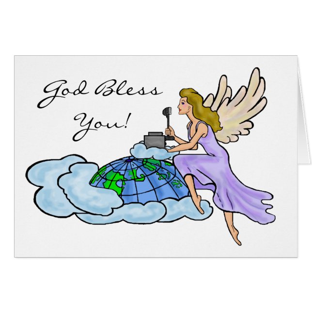 Ham Radio Angel Card  Customise It! (Front Horizontal)