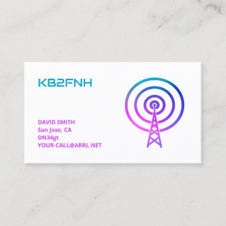 Ham Radio Callsign Business Card