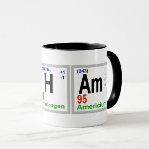 Ham Radio Chemical Elements Mug  Customise It!