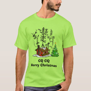 Ham Radio Christmas CQ CQ T-Shirt
