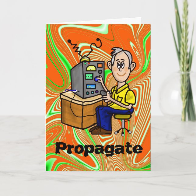 Ham Radio Christmas Spirit Propagation Card (Front)