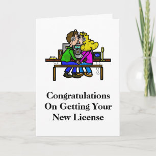 Ham Radio Couple Marriage or Wedding Card