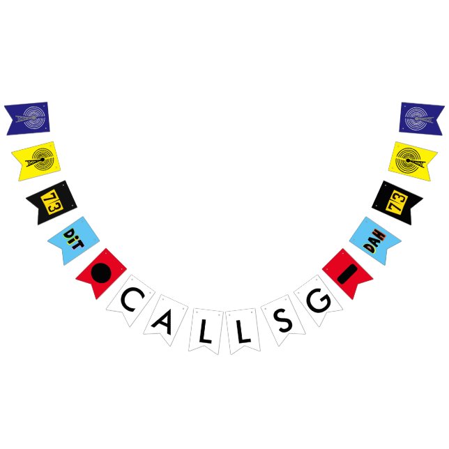Ham Radio Customise Call Sign Party Banner (All)
