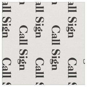 Ham Radio Customised Call Sign Fabric or Material