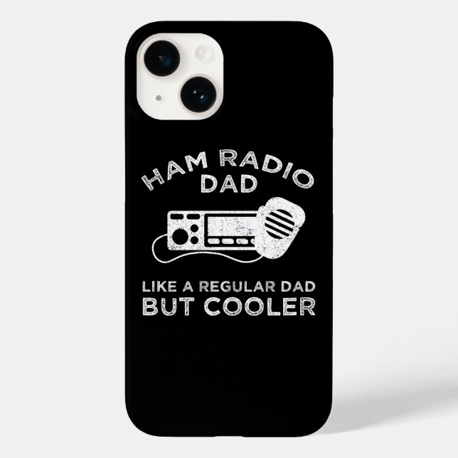 Ham Radio Dad - Like A Regular Dad But Cooler Case-Mate iPhone Case (Back)