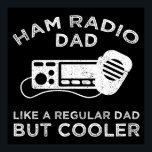 Ham Radio Dad - Like A Regular Dad But Cooler Poster<br><div class="desc">Ham Radio Dad - Like A Regular Dad But Cooler. Funny vintage distressed Amateur Ham Radio accessory would be a great gift for a man, dad, father, husband, boyfriend or son who's a hobbyist ham radio operator. Do you love to operate shortwave & ham radios as a hobby? Do you...</div>
