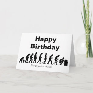 Ham Radio Evolution Birthday Card  Customise It!