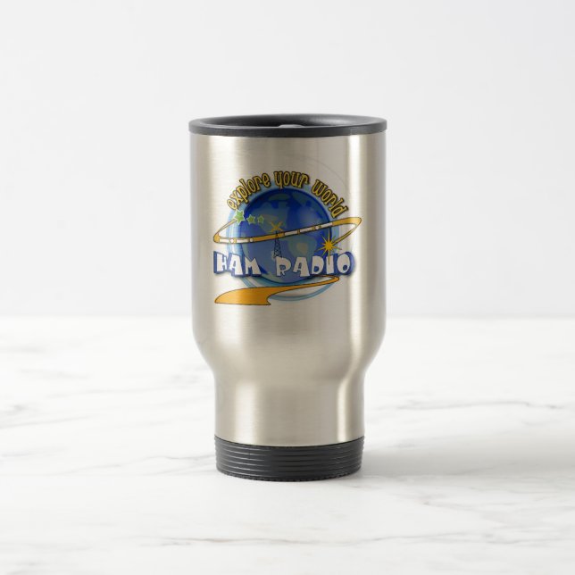 HAM RADIO - EXPLORE YOUR WORLD TRAVEL MUG (Center)