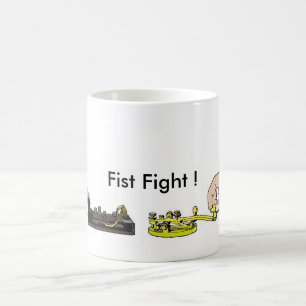 Ham Radio "Fist Fight" Mug by Brownielocks