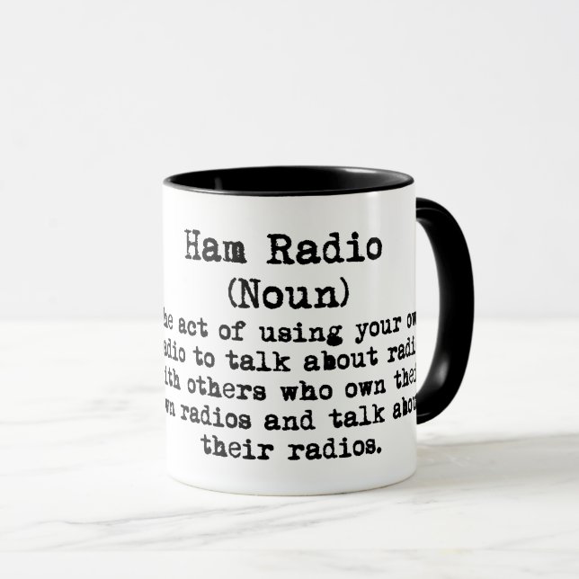Ham Radio Funny Definition Mug  Customise It! (Front Right)