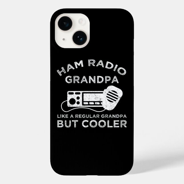 Ham Radio Grandpa Like Regular Grandpa But Cooler Case-Mate iPhone Case (Back)