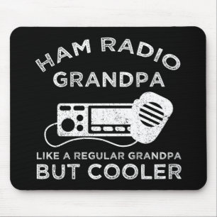 Ham Radio Grandpa Like Regular Grandpa But Cooler Mouse Mat