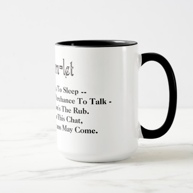 Ham Radio Hamlet Quote To die, to sleep Mug (Right)