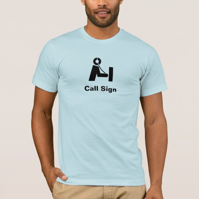 Ham Radio Icon T-shirt to Customise (Front)