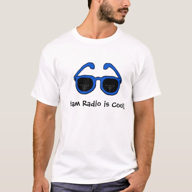 "Ham Radio is Cool" logo T-shirt (Front)