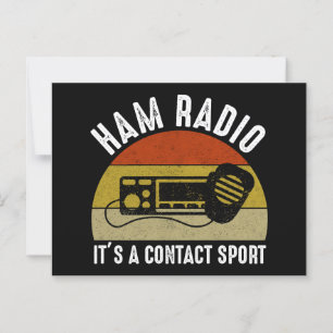 Ham Radio - It's A Contact Sport Postcard