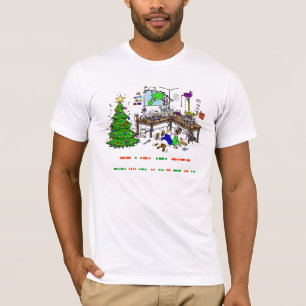 Ham Radio Morse Code Operator Christmas T-shirt