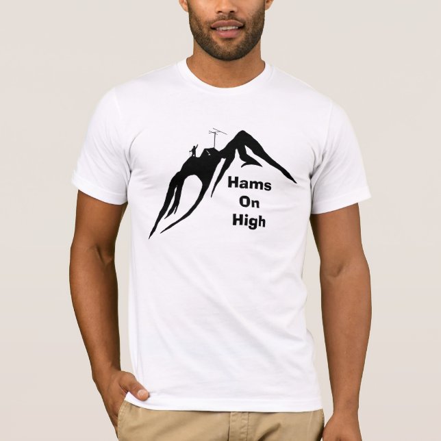 Ham Radio Operations at High Altitudes T-shirt (Front)
