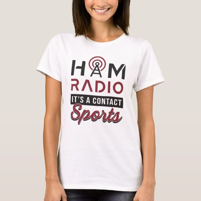 HAM Radio Operator Amateur Code Antenna Gift Idea T-Shirt (Front)