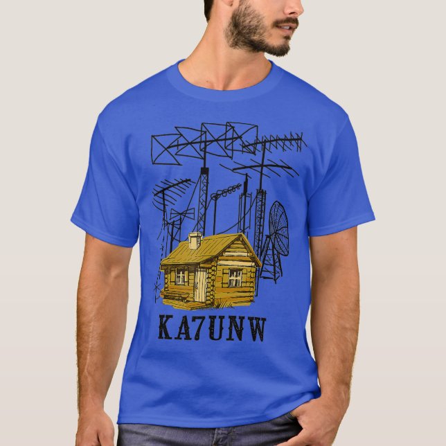 Ham Radio Operator Amateur KA7UNW T Shirt Gift (Front)