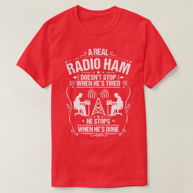 Ham Radio Operator Amateur Radio Operator (4)  T-Shirt (Design Front)