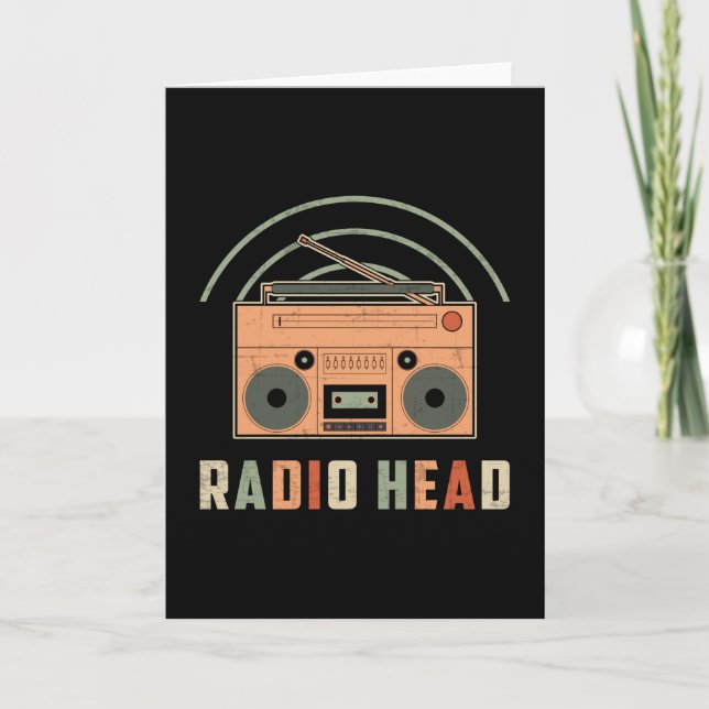 HAM Radio Operator Antenna Amateur Code Gift Idea Card (Front)