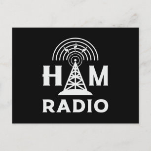 HAM Radio Operator Antenna Code Amateur Gift Idea Postcard