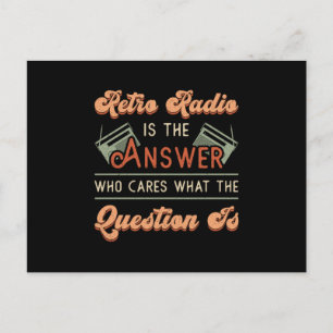 HAM Radio Operator Antenna Frequency Amateur Gift Postcard