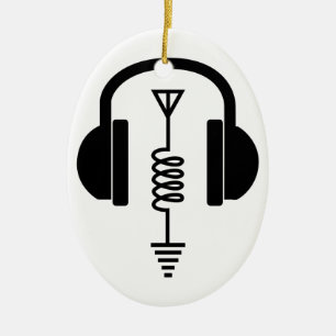 Ham Radio Operator Ceramic Tree Decoration