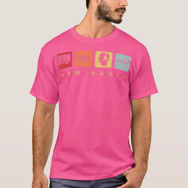 Ham Radio Operator Retro Amateur Radio T-Shirt (Front)