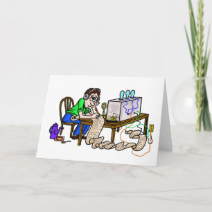 Ham Radio Operator Thanks for Contact Card